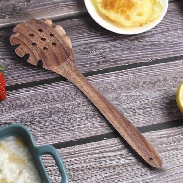 32 cm/12,6 tommers profesjonell tannet pastaskje Pastaskje for pasta sil