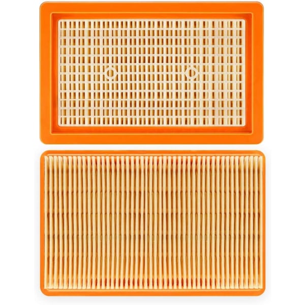 Isincer 3-pakning flate plisserte filtre for Karcher multifunksjonsstøvsuger MV4 MV5 MV6 WD4 WD5 WD6 våt-/tørrstøvsuger - erstatter 2.863-005.0