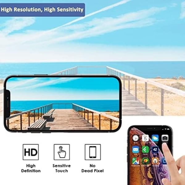 Ersättningsskärm för iPhone 12/12 Pro med verktyg och lim