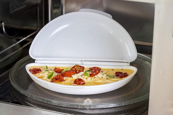 Mikrobølgeovn Omelettmaker, Eggmaker, Enkel å Rengjøre Plast, Hvit