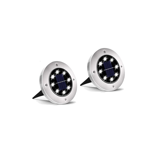 Solcellslampor för utomhusbruk, 8 LED solcellslampor, utomhus trädgårdsbelysning