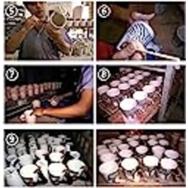 3D keramisk dyremønster håndmalt keramisk kaffekrus (sebra)