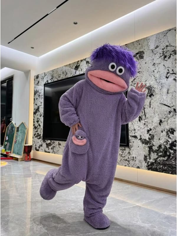 Lila & Korall Pyjamasoverall Asian One size 【Purple】