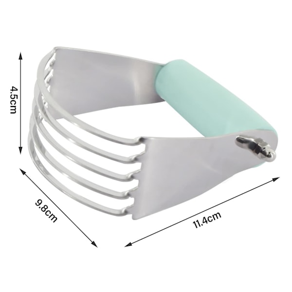 Dej Blander i Rustfrit Stål Kage Cutter, Kage Cutter & Dej Blander Med 4 Blade Kage Cutter Dej Masher