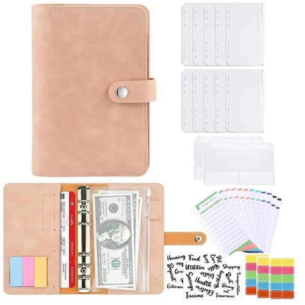 Budget Planner Budgetpärm A6, Sparmapp Pengarkuvert Kuvertmetod Med Pengabricka A6 Pärm Budget Notebook
