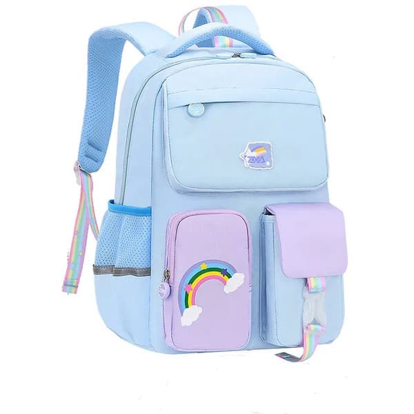 Kevyt koulureppu pojille ja tytöille Pink small backpack(double layer)