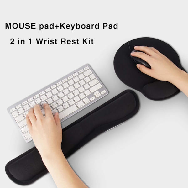 Keyboard håndledsstøtte og musestøtte Gel håndledsstøtte, mus P