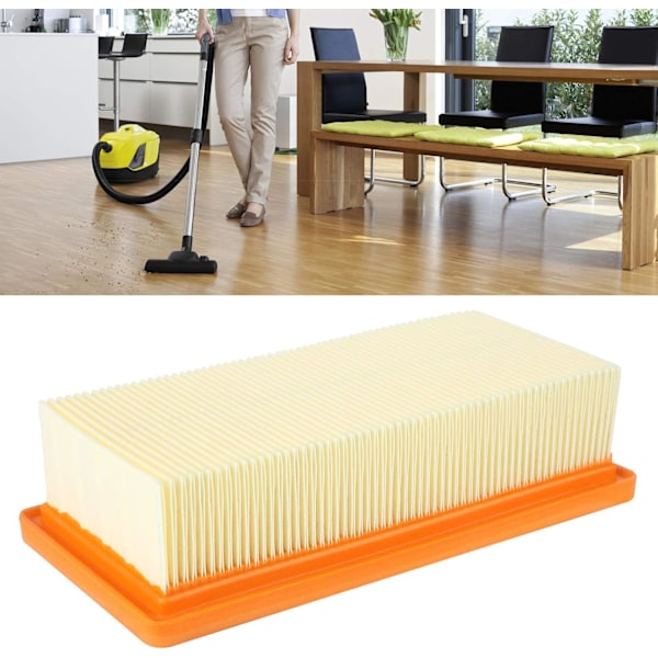 Ersättningsfilter för dammsugare, platt veckat filter Dammsugarfilter Kerna Hushållsapparater Tillbehör för Karcher AD3.200