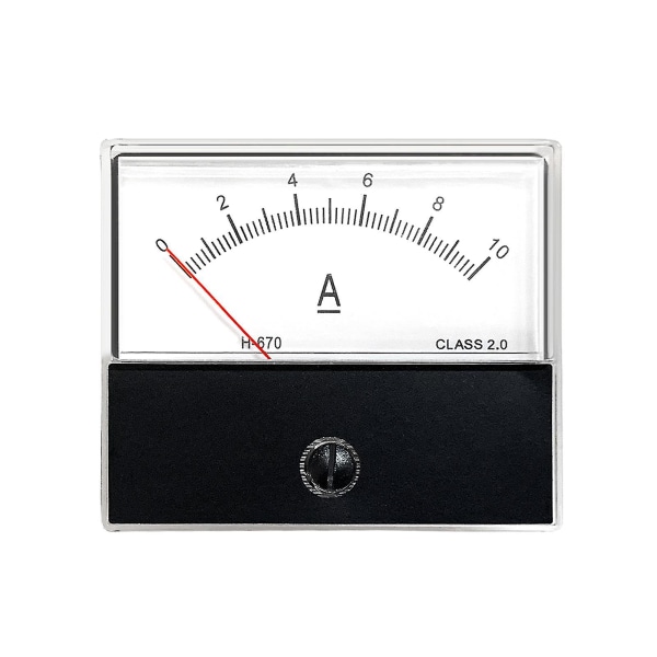 Analog strømpanelmåler Amperemetermåler Klasse 2.5 Nøyaktighet Dc 0-15a Analog Amperemeter Amperemåling Tester Måler Panel-dc 0-10a-