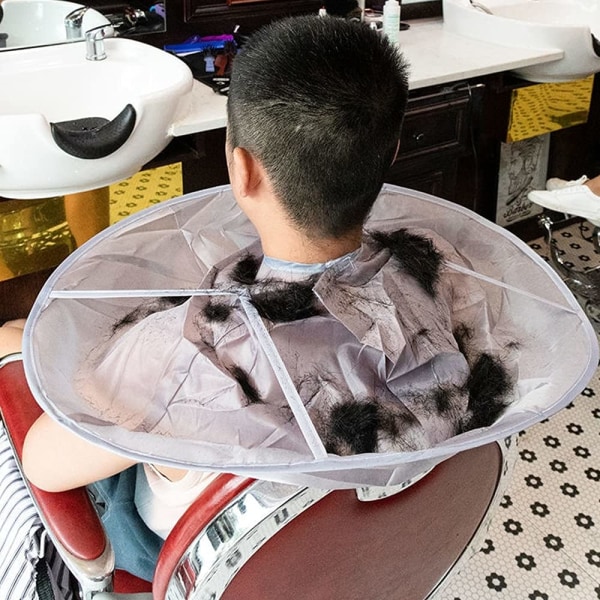 Hair Cutting Cape Paraply Vattentät Vikbar Frisörkappa