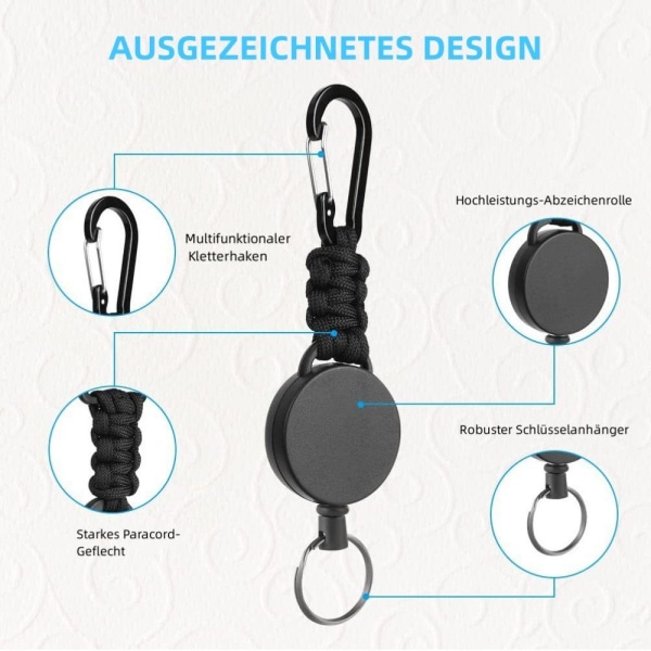 Retractable Key Fob Heavy Duty Retractable Key Roll