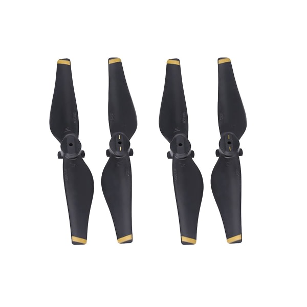 2 par/sæt Cw Ccw hurtigudløser propeller Quadcopter blad til Mavic Air Drone (guld stribe)