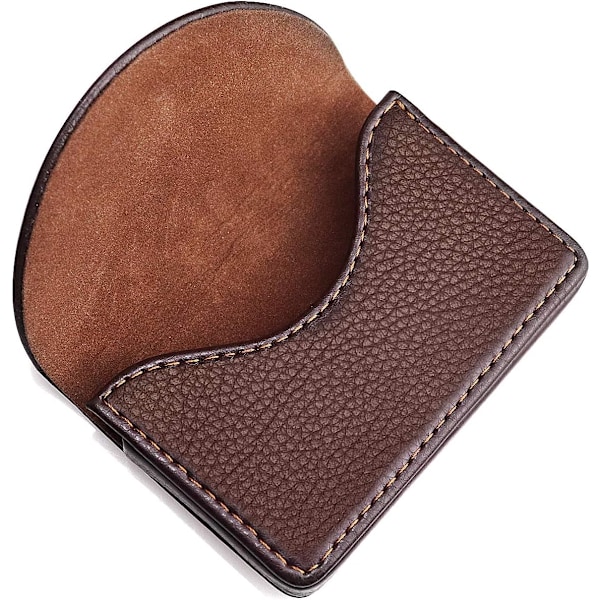 Läder Business Card Holder Case för Män eller Kvinnor Got Bussines