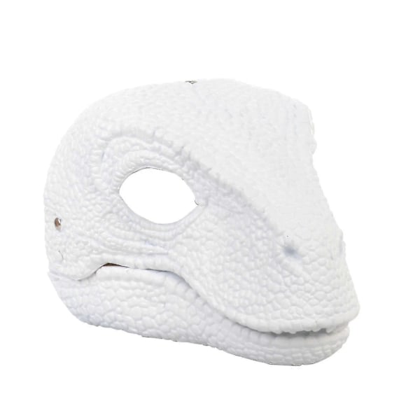 Øye-fangende dinosaurmaske, Dino-maske med bevegelig kjeve, Latex-hodeplagg med åpning og bevegelig kjeve, Cosplay-festbursdag Halloween Jul