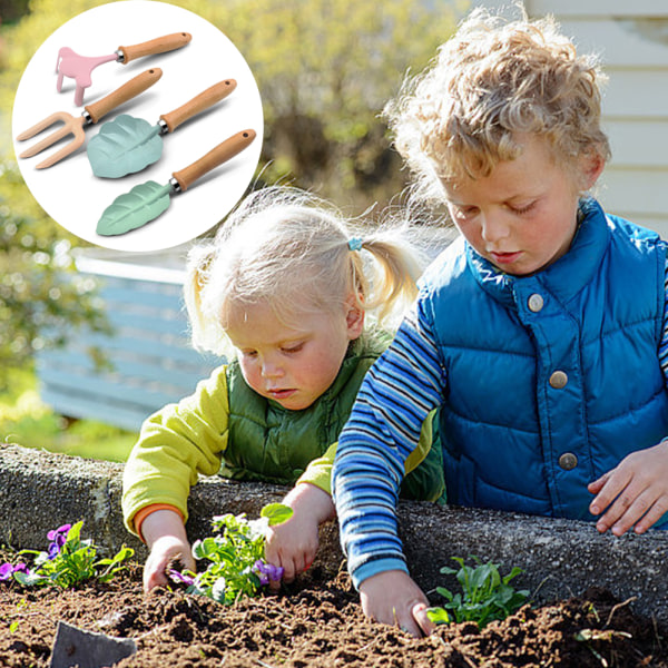 Planteverktøy for barn i form av frøplanter Ergonomisk håndtak planterive for å snu jord A