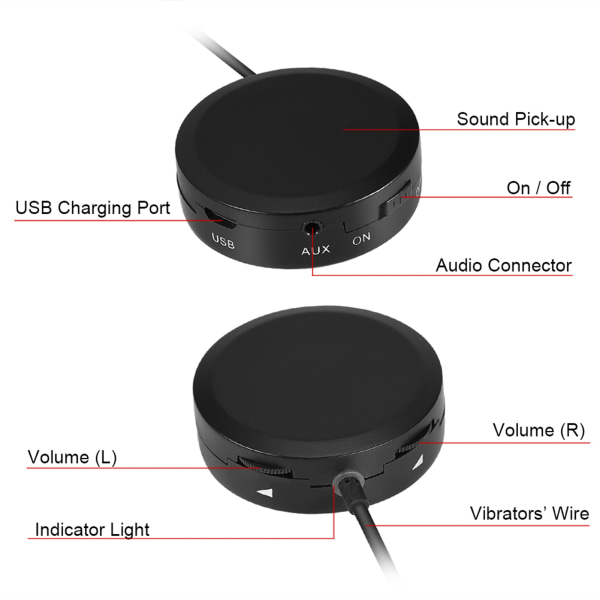 Luunjohtuminen kuulokoje Kuulokkeet Audiphone AUX IN kuulovaikeuksiin