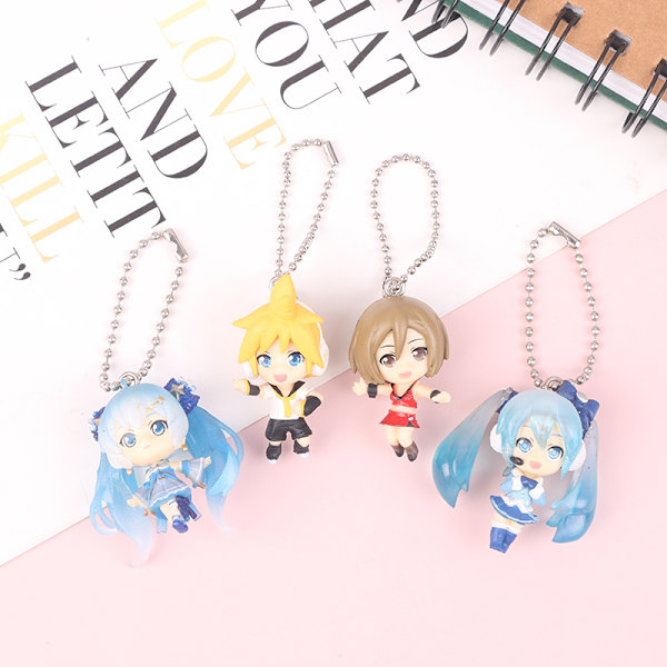 1 stk. Hatsune Miku nøglering Kawaii gave til piger Ani - lager 4