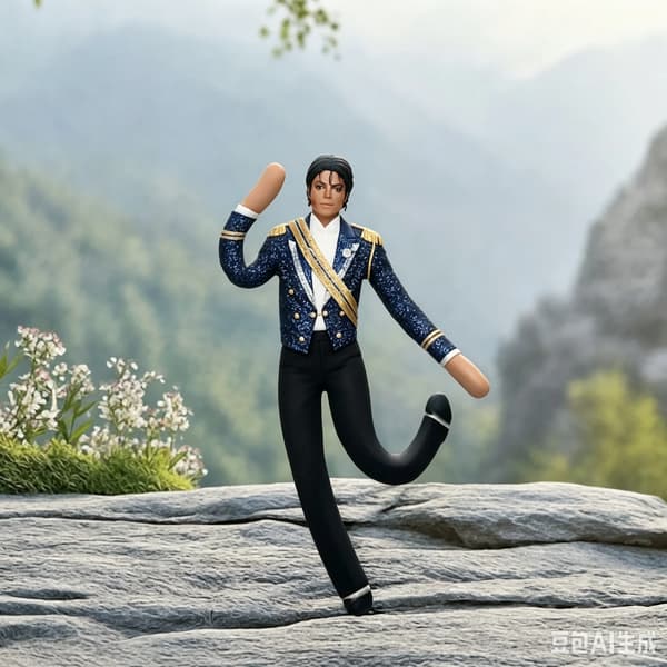 Michael Jackson-inspired Plush Doll 28cm, Abstract Character Stuffed Pillow, Soft Collectible Plush Toy A7
