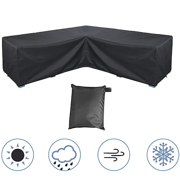 Vattentätt överdrag set överdrag utomhus sektionssoffa överdrag-STORLEK: 215*215*87cm