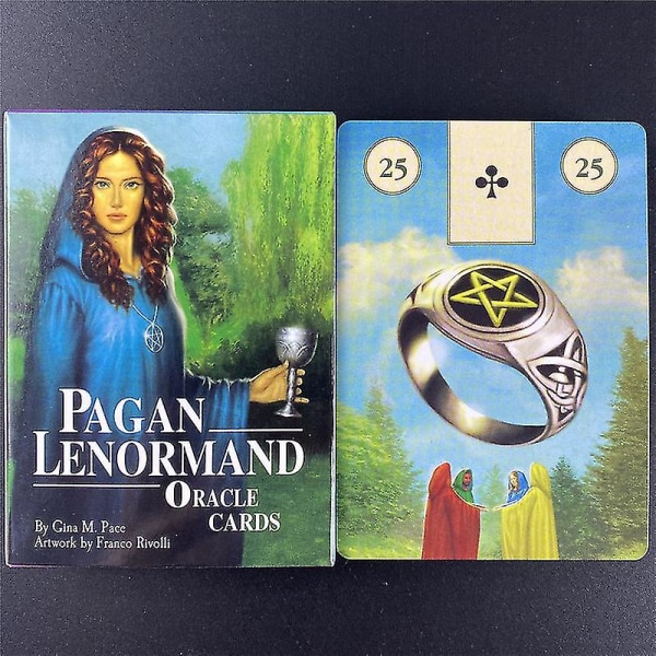 Nya Pagan Lenormand Oracle-kort Full English Classic Brädspel Imag