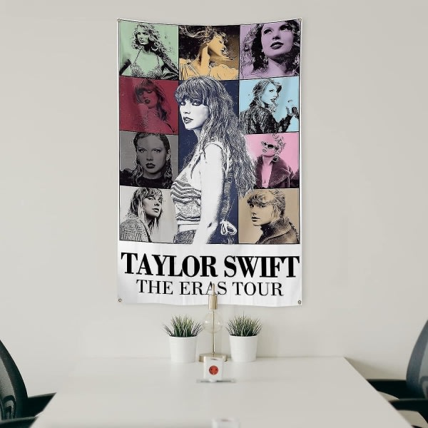 Taylor Music Tapestry Flag 3x5 Ft Berømt Musiker Koncert Album Plakat College Sovesal Tapestry Væg Hængende Hjem Indretning