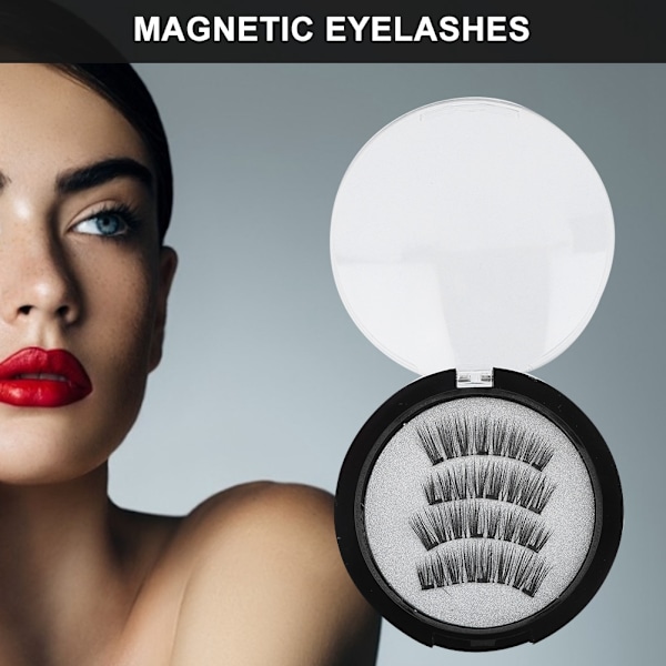Fashionabla magnetiska lösögonfransar volym mjuka falska fransar förlängning KS01-3_xx