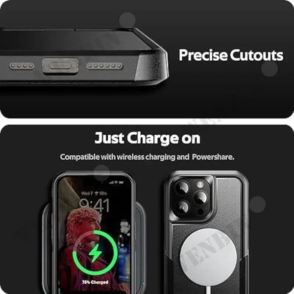 Etui til iPhone 15 Pro Max Plus Kraftig Hård Bagside Robust Stødsikker Beskyttelse iPhone15Plus
