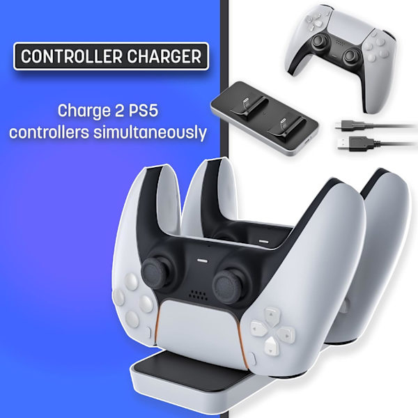 3-i-1 Spelkonsol Organiser, PS5 Tillbehörssats - 12 Skivor Universal Spellagringstorn