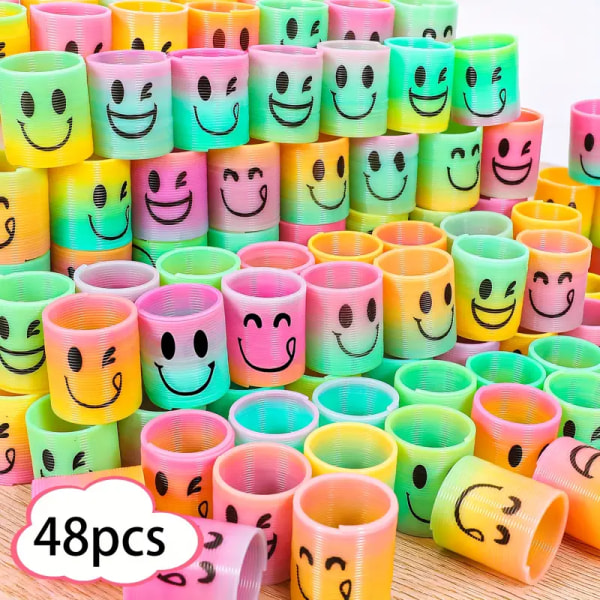 48st Rainbow Circle Fidget Toy Set - Perfekt för semesterfester och stress relief