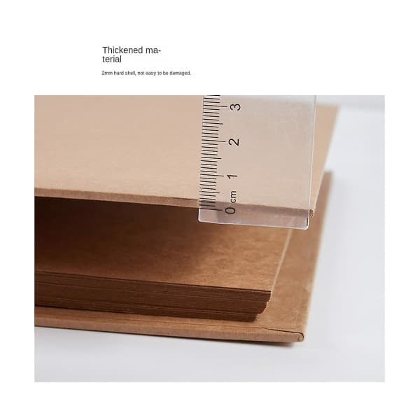 stk A5 Genopfyldelig Ringbind, A5 Kraft Papirbind Rum med 2 Ringe til Tilføjelse af Løse Ark, A5 Kraft Papirfoto Farve