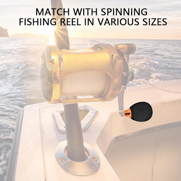 Fiskerulle Handtag Modifiering Power Knot Reel Age Casting Spinnrullar (Gyllene) 0.8