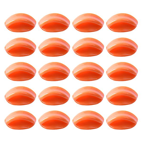 50 stk. Gør-det-selv-and-mund-håndlavede ornamenter-sæt Andelegetøjsudstyr Udskiftning af andemund til børn, piger med pakning (38 mm) (24 mm, orange)