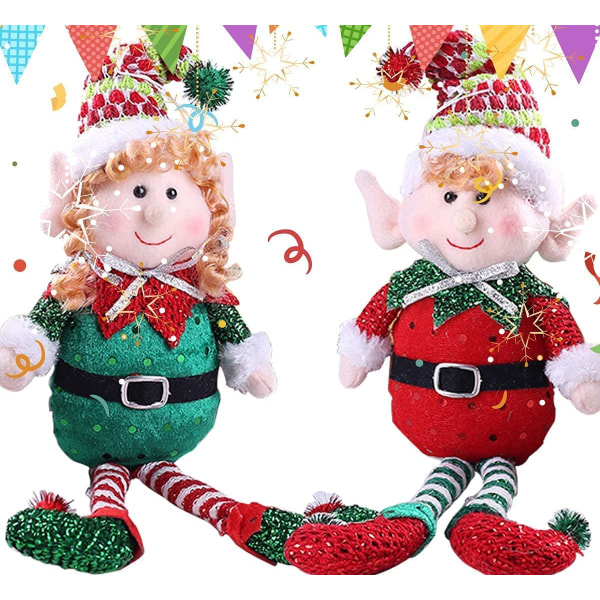Pakke med 2 julepynt Gnomes plysjpynt jul