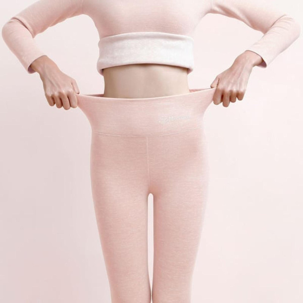 Afslappede Varme Vinterbukser, Bløde Sky Fleece Leggings, Vinter Leggings Til Kvinder Sort Black M