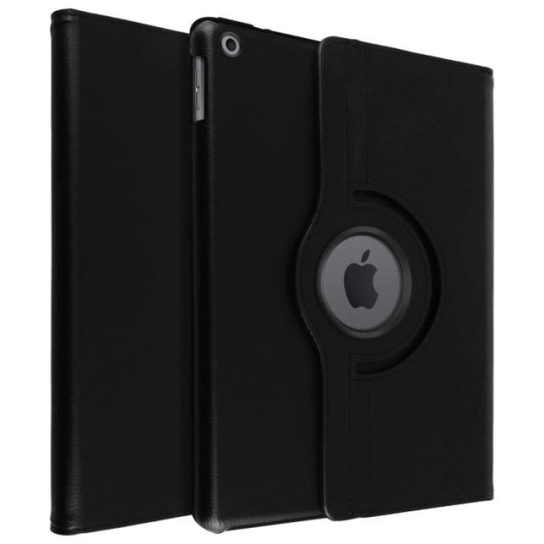 iPad 2019 Case 10.2 Täysi suoja 360° kääntyvä jalusta musta
