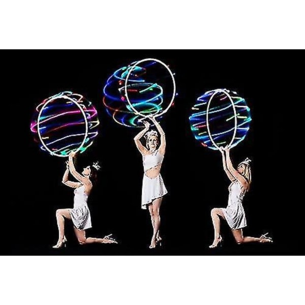 Led Hoop, värikäs vilkkuva ja vaihtuva vanne Valaistut Led-tanssivanteet, jotka ovat yhteensopivat lasten ja aikuisten kanssa