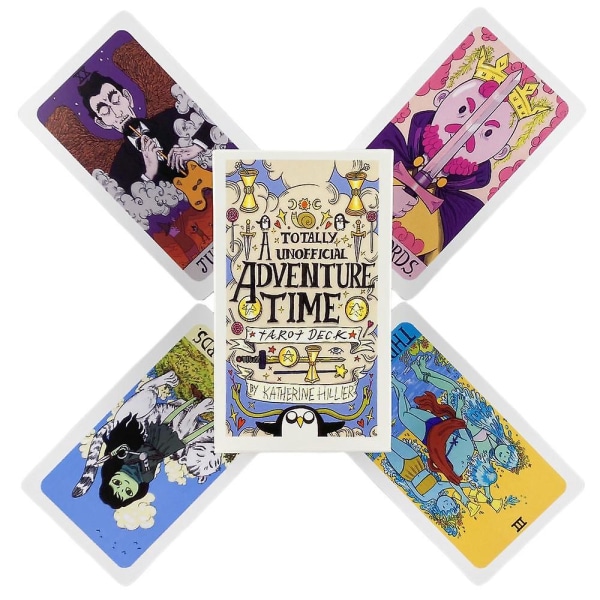 2023 Tarot-kortit Jeu De Cartes De Tarot Adventure Time A78 Deck Englanninkielinen versio Oracle Evessor Ination Edition Borad-lautapelit