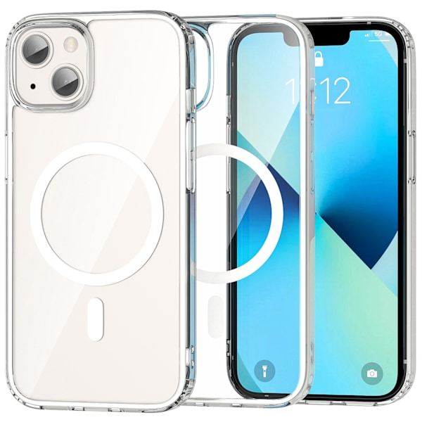 ColorPop iPhone 13 -kotelo CH MagSafe Läpinäkyvä/Valkoinen
