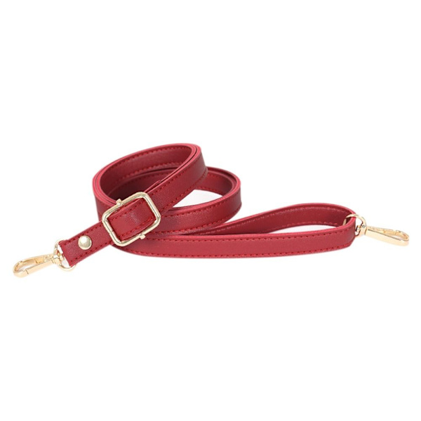 Nahkainen hihna käsilaukkuvyöt PUNAINEN&KULTA red&gold
