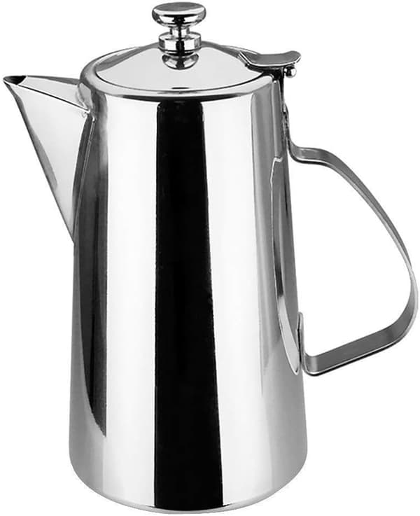 Vannkaraffel i rustfritt stål med lokk for Cafe Lait-drikk