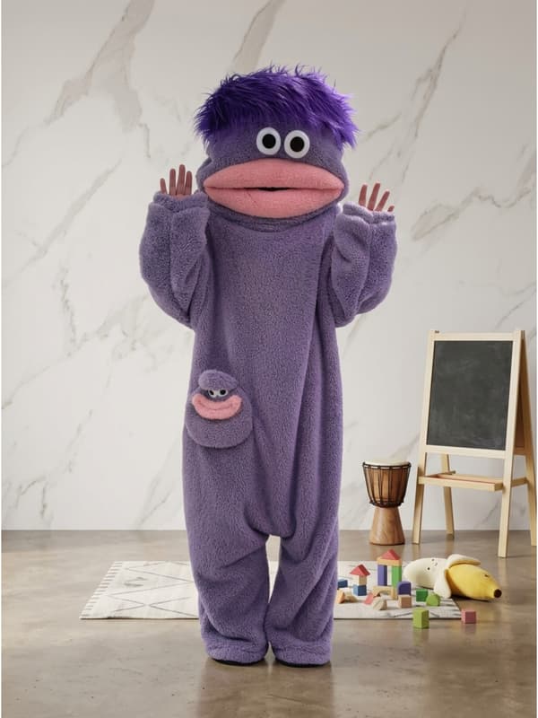 Lila & Korall Pyjamasoverall Asian One size 【Purple】