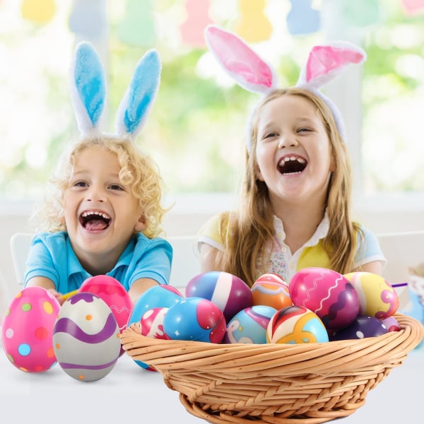 12 Pack Påskägg Squishy Leksaker, Påskkorg Fyllning Långsamt Stigande Stress Squishies