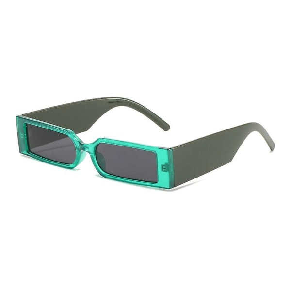 Solbriller Mote rektangulære solbriller Hip Hop Driver Fiske Reisebriller（grønne）