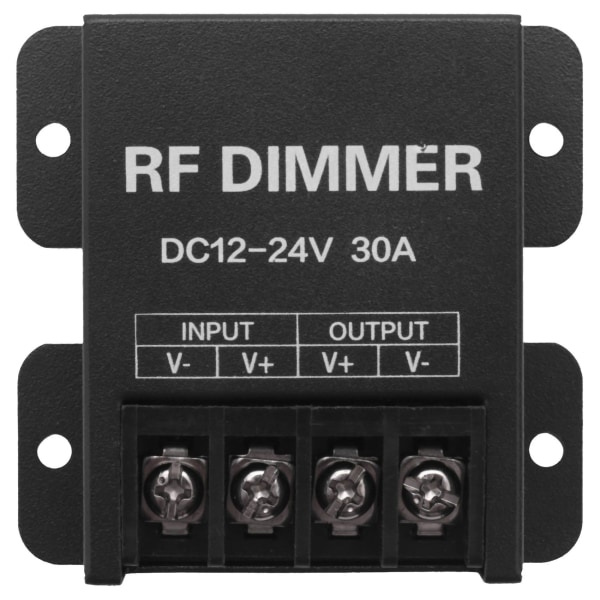 12v RF LED-dimmer trådløs lysstyrke 3 knapper Fjernkontroll DC 12v- 24v 30a 360w 720w for 5050 3