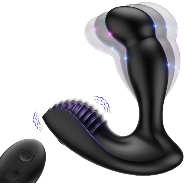 anal vibrator, med 7 oscillasjonsmoduser og 7 vibrasjonsmoduser