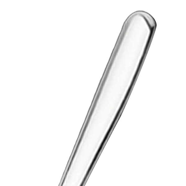 Stor rund sked i rostfritt stål (stor silver)