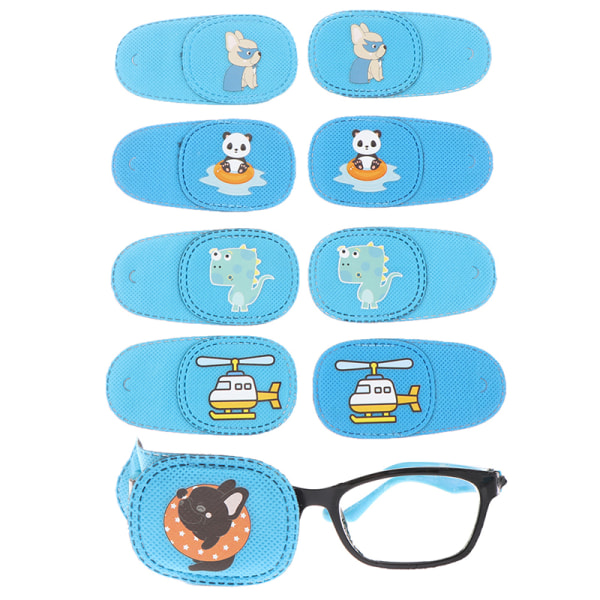 6 stk Amblyopia øyelapp for briller barn voksen doven øyelapp Puppy Right Eye