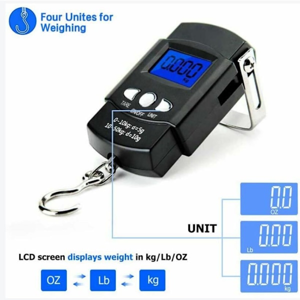 Koffert elektronisk bagasjeskala (uten batteri)