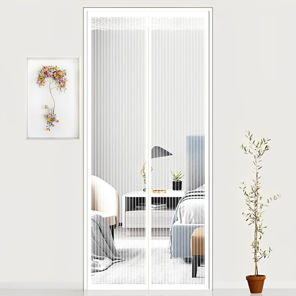 Magnetisk flugnätsdörr, insektsnätsdörr för balkong, flugnät, myggnät_xx 90*195cm