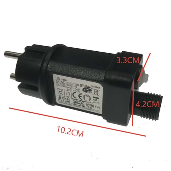 31V 6W IP44 LED Krone Transformator Multifunksjonelle Fargerike Lyslenker Solcelle Plug-in Lavspent Transformator